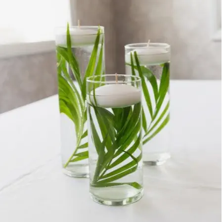 Großhandel dekorative Vase durchsichtiges Rohr Glas gerade moderne Wasserrohre Rauchen Kraut Glas Jubiläumiger runder Glaszylinder