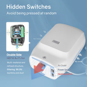 Сушилка для рук в ванную, туалете, с настенным креплением и автоматическим бесконтактным датчиком, высокоскоростная электрическая струйная сушилка для рук - Product Image 3