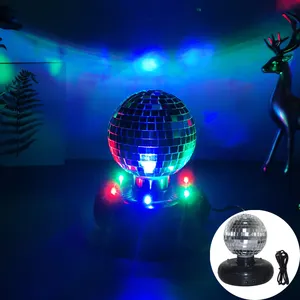 New Arrival USB Powered Bar Club RGB Moving Party Light Mirror Disco Ball Glass