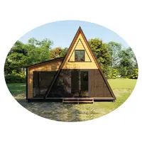 Сборные дома YGJ08 A Frame, комплекты деревянных кабин, стальная конструкция, треугольный дом, сад, курорт, коттедж, хижины