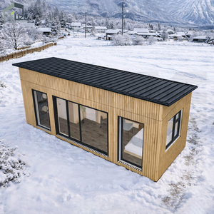 Casa <span class=keywords><strong>Vacanze</strong></span> Prefabbricata Contemporanea Personalizzata in Container Modificato con Tetto a Spiovente e Rivestimento in Legno - Product Image 2