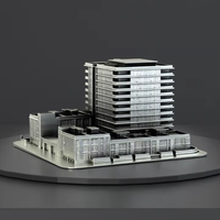 Modèle de bâtiment personnalisé Feng Shui Memento en métal moulé pour la décoration intérieure
