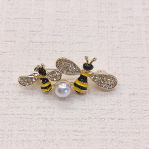 かわいい蜂のブローチピン<span class=keywords><strong>2026</strong></span>ファッションジュエリーラインストーン昆虫ブローチ女性のバッジラペルピン卸売 - Product Image 3
