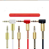 Câble auxiliaire durable DC3.5MM mâle-mâle avec conducteur en cuivre nu et blindage combiné