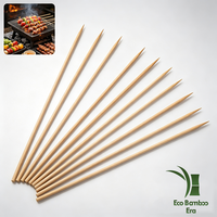 Brochettes de barbecue écologiques en bambou, sans danger pour les aliments, bambou naturel, plusieurs choix, diamètre 2,5-5 mm, longueurs 15/20/25/30/35 cm, vente en gros