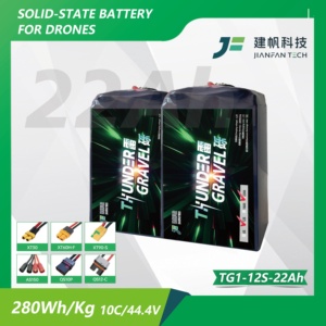 แบตเตอรี่โดรน Thunder Gravel TG1 Semi Solid State UAV 12S 22000mAh แบบซอฟต์แพ็ค ลิเธียม-ไอออน 10C ดิสชาร์จ 280Wh/kg 800-Cycle JF-TG1 - Product Image 2