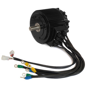 มอเตอร์แม่เหล็กกำลังสูง ระบายความร้อนด้วยน้ำ 72V 10KW 4500 รอบต่อนาที สำหรับเรือ ประสิทธิภาพ IE3 48V-4500 แบบยึดหน้าแปลน 48V-4500 มอเตอร์แม่เหล็กซิงโครนัส - Product Image 3