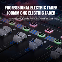 Mezclador de Audio Profesional para DJ GAX-TQ10 con Procesador de Efectos DSP, Consola Digital con Control por Aplicación, Sonido en Vivo