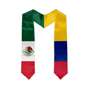 México Filipinas Bandera mixta Estola de graduación Faja Bandera mexicana Faja de graduación para Graduados Internacionales - Product Image 5