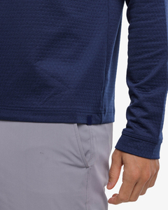 Logo personnalisé de haute qualité Vintage Navy 1/4 Zip Sports Sweatshirt Golf Pullover de Hombre - Product Image 3