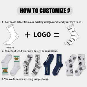 SHINBENE Custom Unisex Sports <strong>Socks</strong> Womens Mens Cotton Terry Workout Knitting Custom <strong>Socks</strong> - Product Image 3