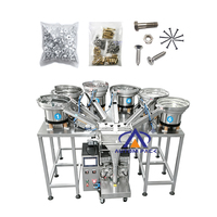 Machine de comptage et d'emballage automatique pour vis, boutons, clous, écrous, boulons et pièces métalliques, avec alimentateur vibrant miniature et peseuse linéaire à vis à billes