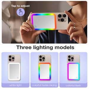 พาวเวอร์<span class=keywords><strong>แบงค์</strong></span> 3 in <span class=keywords><strong>1</strong></span> <span class=keywords><strong>รุ่น</strong></span>ใหม่ ปี 2026 พร้อมกระจกแต่งหน้า LED สีรุ้ง ความจุ 5000mAh - Product Image 4