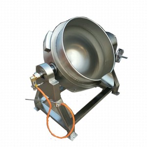 Tilting Soup Boiling Cooking Jacketed Kettle/Industrial 100-600 Liters Marmita Meat Jam Cooker Halwa Sauce Mixing Cooking Mixer - Product Image 2