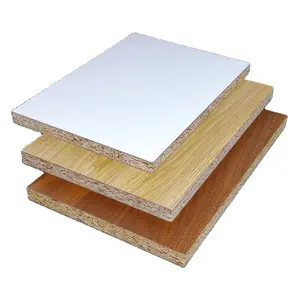 Harga pabrik melamin papan partikel lembaran 4x8 18mm 21mm 25mm tahan lama panel dinding panel lantai