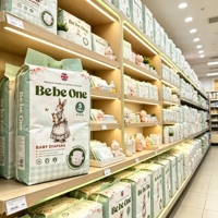 Pabrik OEM Luar Negeri Harga Murah UK Couche Bebe En Gros Lot Popok Bayi Sekali Pakai Berkualitas Tinggi Grosir Pabrik Popok