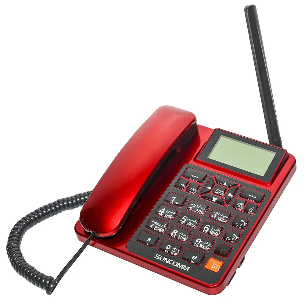 GSM sabit kablosuz telefon SUNCOMM G518 elemeleri bant çift sim kart kablosuz telefon ev ofis için