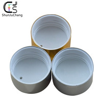 Capsules à vis électro-aluminium aluminium-plastique 20/24/28 filetages, finition brillante/mate, pour flacons cosmétiques rechargeables, doré/argenté