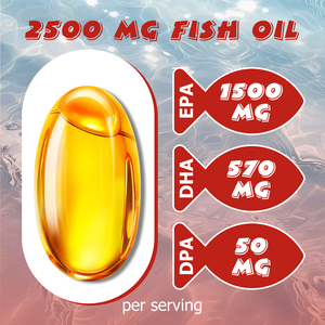 OEM Wholesale Private Label Omega-3 Fish Oil Softgels with Fish Oil Supports for Brain Health and Supports Joint Health Softgels - Product Image 3