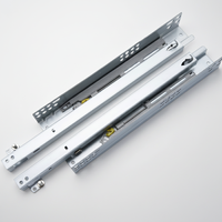 Glissières de tiroir à fermeture douce AOLISHENG 77 lb, à extension complète, à 3 sections, à rail dissimulé avec loquet pour armoire de cuisine