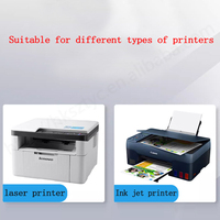 50 buah lembar vinil A4 dapat dicetak perekat berwarna stiker Inkjet untuk printer Laser Inkjet