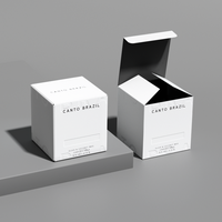 Boîtes cadeaux rigides pliables avec impression de logo personnalisé, boîtes en carton blanc, emballage cosmétique, boîte de soin