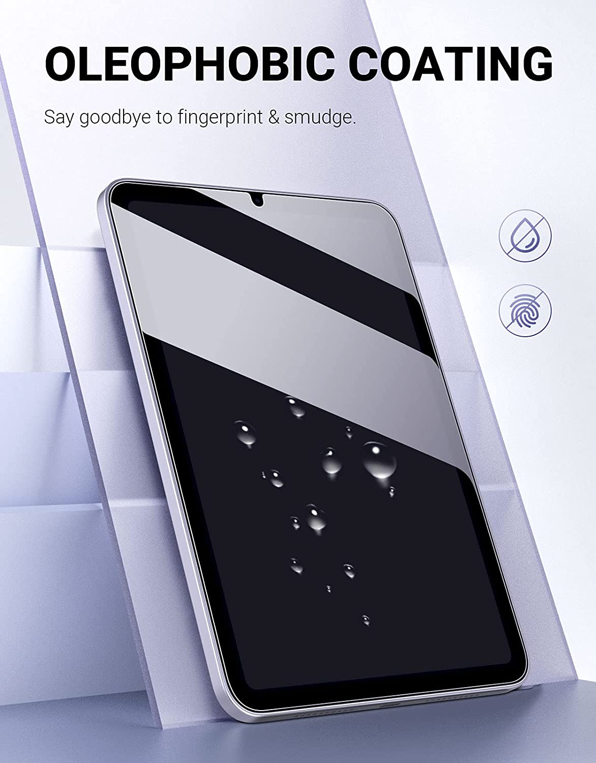 Моко Анти-не царапающееся 9Н Твердость прозрачная HD защитная пленка для экрана из закаленного стекла Премиум-качества протектор для пленка iPad Mini 6 8,3 дюймов 2021