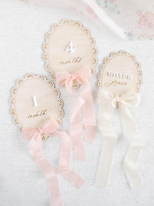 Cartes d'étape en bois gravées au laser personnalisées en usine pour bébé Cadeaux de commémoration d'étape mensuelle - Product Image 3