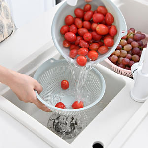 Ensemble de 3 paniers de drainage en plastique, petit, moyen et grand, pour laver les fruits et légumes, passe au lave-vaisselle - Product Image 5