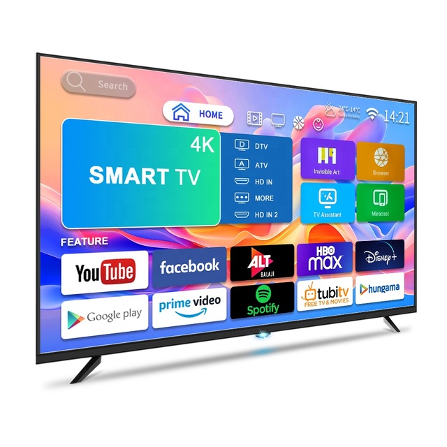 Proveedor OEM De Alta Calidad LED Smart TV 4k Android WiFi 32 43 55 65 75 Pulgadas Webos System 2k Qled Conference Smart TV