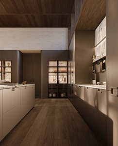 Mueble de Cocina Moderno con Encimera de Mármol y Acabado de Madera para Diseño de Hogar Contemporáneo - Product Image 5