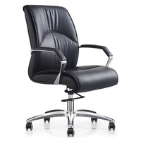 Silla de Oficina Ejecutiva Moderna de Lujo ML, Altura Ajustable, Base de Acero Inoxidable, Respaldo Cruzado, Ajuste Manual Giratorio e Inclinable