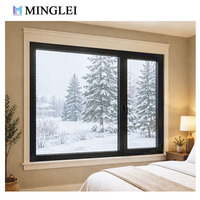 Fenêtres en aluminium à triple vitrage Low-E pour climat froid, certifiées NFRC, facteur U certifié, isolation thermique, fenêtre résidentielle