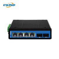 Switch Ethernet Gigabit 1000 Mbps sur rail DIN avec 6 ports SFP Uplink, Switches réseau industriels PoE