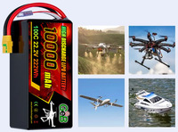 22,2V 10000mAh 120C 6S 21700 LiPo-Akku mit XT90-Stecker, hohe Entladerate, Softcase für Drohne, FPV, RC-Auto, Boot, 500 Zyklen