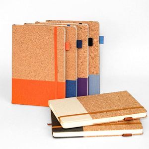 <b>A5</b> <b>Spiral</b> Diary Planner Binder <b>Notebook</b> Set 100 Sheets Printed Manifestation Journal Cork Cloth PU Fabric Hardcover Wholesale - Product Image 3