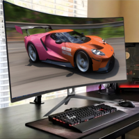 Moniteur de studio incurvé ultra-large 21:9 Rebekah Factory, 27, 32, 34 pouces, sans bordure, moniteur de jeu, moniteur de bureau UWQHD, écrans LCD, 1800R