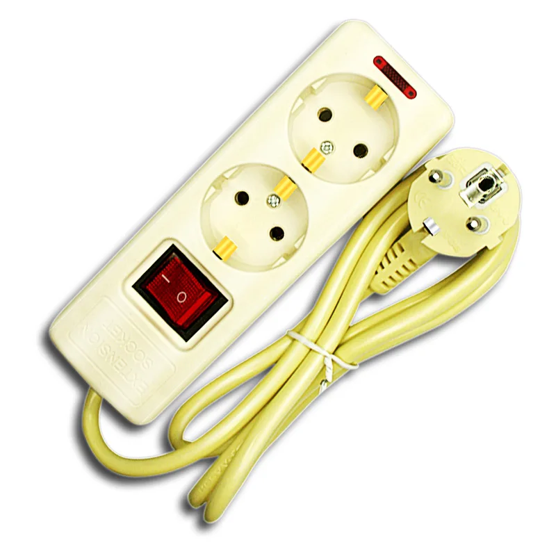 European-style power socket 1.5m four-five-six-bit European standard air-conditioning plug-in wiring board Korea 16A socket