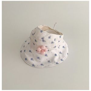 Chapeau de soleil pour bébés filles, avec motif floral, visière à large bord, ouverte, respirante, protection UV, pour les tout-petits et les nourrissons - Product Image 3