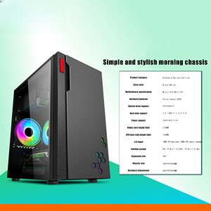 New Design Special-Shaped MATX <strong>Gaming</strong> <strong>PC</strong> <strong>Case</strong> Computer CPU Server Cabinet Chassis With Tempered Glass Steel Panel - Product Image 6