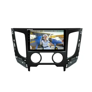 9 "Touch screen android car dvd player navigazione gps per Mitsubishi Triton L200 manuale AC 2015-2019