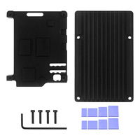 Casing Logam Aluminium Alloy Armor Shell Raspberry Pi 5 dengan Pendingin Pasif dan Kipas PWM Opsional untuk Rpi 5