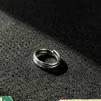 Nouvelles fournitures de fabrication de bijoux DIY polies, robustes, avec fermoir à anneau fendu pour boucle en cuir, accessoires pratiques multi-usages