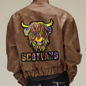 Patch brodé coloré Vache des Highlands Écosais, Badge Yak Taureau Animal à appliquer thermocollant pour Veste Sac à dos Souvenir de Voyage DIY - Product Image 4