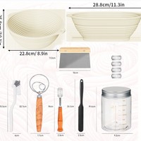 Panier de fermentation en silicone bol à pâte pliable four cuisson résistant aux hautes températures ensemble de paniers à pain de grande capacité