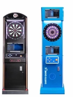 Machine de jeu d'arcade commerciale à monnayeur, jeu de fléchettes électronique sur pied avec écran LED pour bar