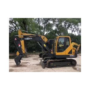 Usado Volvo EC55B PRO escavadeira hidráulica escavadeira confiável qualidade escavadeira hidráulica sobre esteiras em perfeitas condições