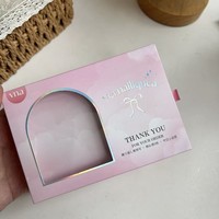 Boîtes d'emballage personnalisées pour faux ongles, petites boîtes de rangement en papier pour manucure avec fenêtre transparente