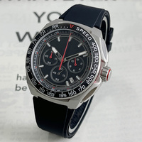 Jam Tangan Olahraga Pria Terbaru 2025 Model VK63 Casing Akrilik Ramah Lingkungan Tahan Air 5Bar Quartz Bercahaya Tanpa Angka Tali Silikon