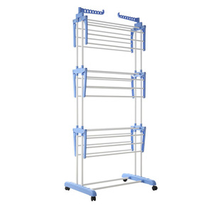 Nuovo Modello di Stendibiancheria Pieghevole in Acciaio Inox, Organizzatore Multifunzionale per Interni - Product Image 5